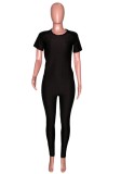 Black Short sleeve Shirt and Pants 2PC Set