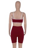 Red Sexy Cut Out Cami Slim Fit Rompers