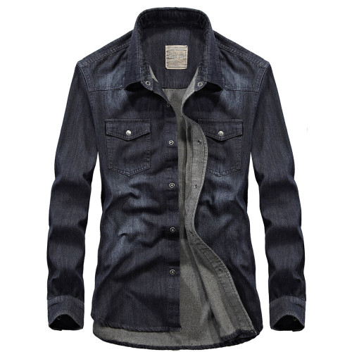 Mens Black Denim Jacket