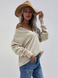 Grey Button Up Long Sleeves Kintted Top