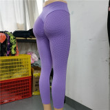 Purple High Waisted Yoga Slinky Legging