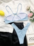 Blue Back Cami Bikini 2PCS Set