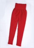 Red Yoga Cami Bra and High Waist Skinny Legging Two Piece Set