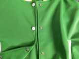 Color Block Button Up Drop Shoulder Long Sleeves Baseball Jacket