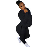 Coffee Casual 1/4 Zipper Tracksuit
