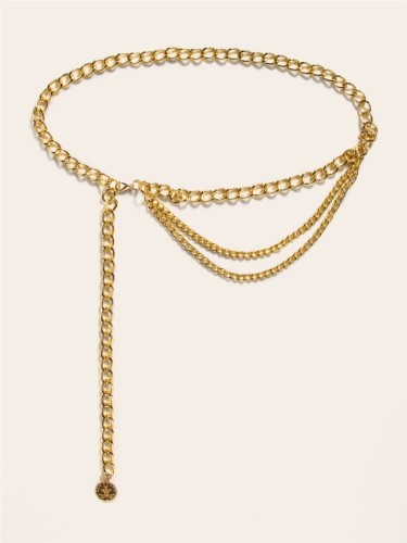 Trendy Gold Chains Waist Belt