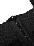 Black Underbust Waist Cami Lace Shorts