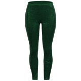 Sexy Sequin Green Bodycon Party Pants