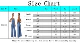 Blue Cami Backless Wide Bottom Denim Jumpsuit