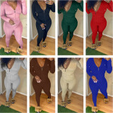 Khaki Fitted Blank Tracksuits