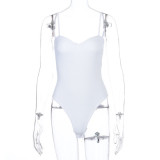 White Straps Bodysuit