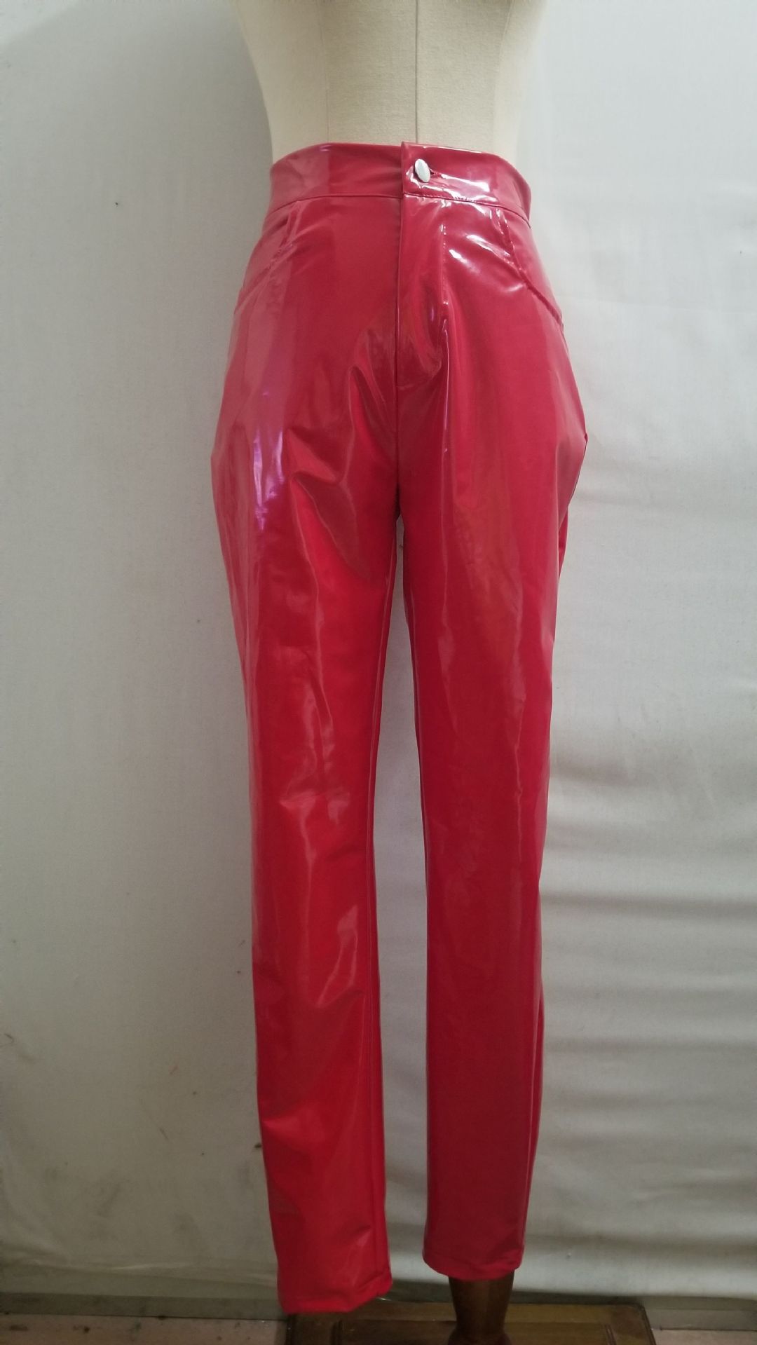 Red Patent PU Leather Pants US$ 10.11 - www.lover-pretty.com