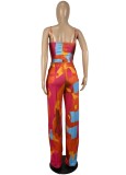 Colorful Cami Top And Pants Two Piece Set