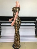 Golden Sequin Black Off Shoulder Elegant Maxi Mermaid Dress