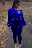 Velvet Royal Top and Pants Two Piece Set