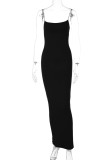 Black Cami Long Bodycon Dress