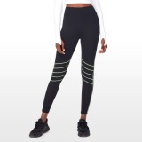 Black Stripes Details High Waist Yoga Leggings