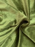 Green Velvet Jogger Loose Sweatpants with Pocket