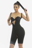 Black Bodyshaper Underbust Cami Tight Romper Body Shaper