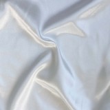 White Silk Puff Long Sleeve Midi Dress