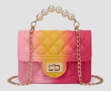 Hot Sale Mini Chain Candy Color Jelly Bag Women Small Handbag
