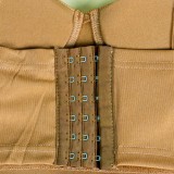 Rhinestone Khaki Cami Crop Top