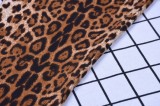 Trendy Leopard Print High Waist Flare Trousers