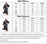 Plus Size Black Silk V-Neck Puff Sleeve Flounce Midi Dress
