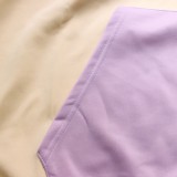 Color Block Long Sleeves Oversized Hoody Sweatshirt with Pocket
