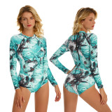 Print Sunblock Sports One Piece Rash Guards