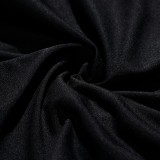 Black Rhinestone Beaded Cami Sheath Mini Dress
