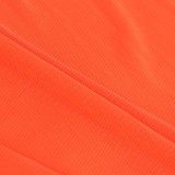 Orange Backless High Cut Tank Bodysuit and Long Mesh Cover Up 2PCS Set