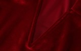 Red Velvet Chains Deep-V Cami Slinky Mini Dress