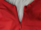 Red V-Neck Sleeveless Frill Hem Top and Pants 2PCS Set