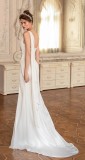 White Silk Single Shoulder Sleeveless Slit Maxi Dress
