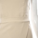 Khaki Cami Tight Slit Mini Dress