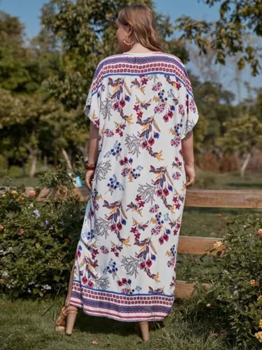 Print Bohemia Middle East Abaya Muslim Dress