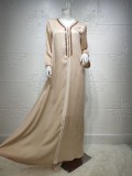 Beaded Embroidered Middle East Abaya Muslim Dress