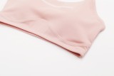 Pink Sleeveless Cami Crop Top