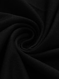 Black Plunge Neck Sleeveless Cami Halter Bodycon Maxi Dress
