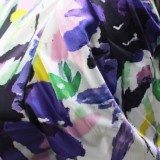 Floral Print O-Neck Short Sleeves Top and High Waist Loose Pants 2PCS Set