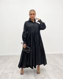 Plus Size Loose Blouse Dress with Belt