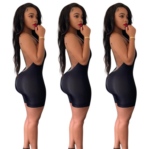 Backless Cami Bodycon Rompers