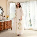 Sequin Embroidered Loose Long Sleeve Muslim Robe