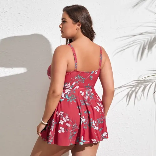 Plus Size Women Tankini Swimwear