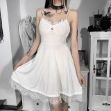 Lace Patchwork Cami Mini Tunic Dress