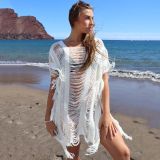 Hollow Out Knitted Beach Dress Bikini Cover Up