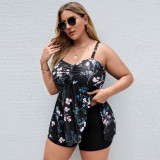 Plus Size Women Tankini Swimwear