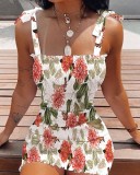 Floral Print Elasticated Cami Mini Dress