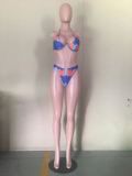 Print Underwear Cami Halter Bikini and Long Cardigan 3PCS Set
